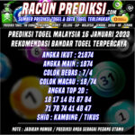 Prediksi Togel Malaysia 16 Januari 2023 Rekomendasi Terpercaya